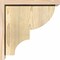 Ekena Millwork Ridgewood Rough Sawn Corbel w/Backplate, Douglas Fir, 6"W x 14"D x 14"H COR06X14X14RID01RDF - alternate 2
